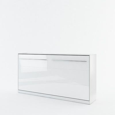 CP-06 Horizontal Wall Bed Concept 90cm [White Gloss] - White Background