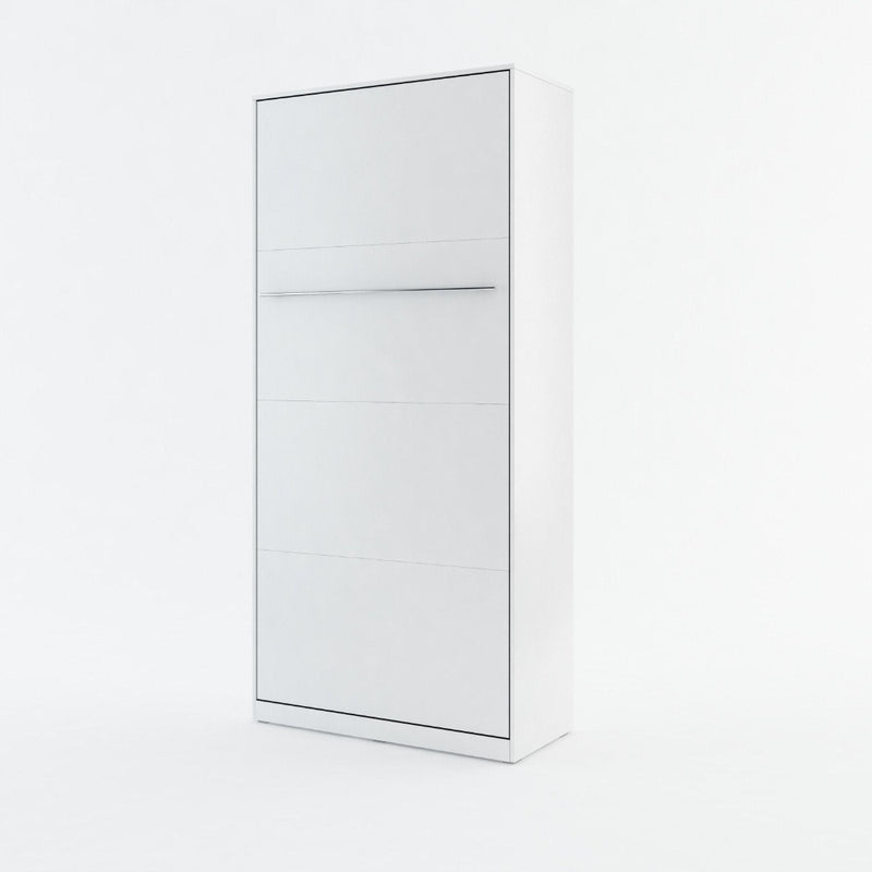 CP-03 Vertical Wall Bed Concept 90cm [White Matt] - White Background
