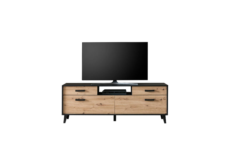 Artona 04 TV Cabinet 186cm [Oak] - White Background 2