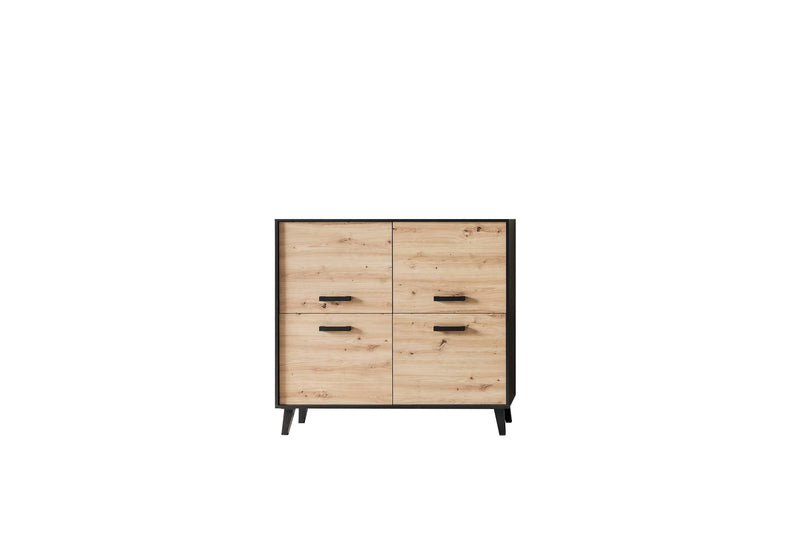 Artona 82 Sideboard Cabinet 126cm [Oak] - White Background