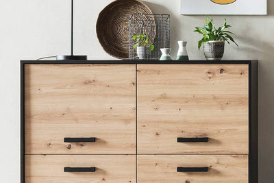 Artona 82 Sideboard Cabinet 126cm [Oak] - Lifestyle Image
