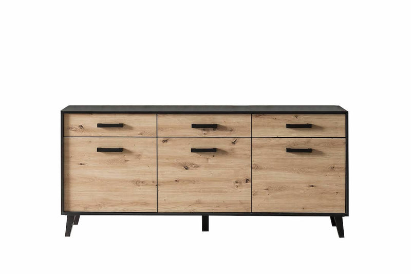 Artona 84 Sideboard Cabinet 186cm [Oak] - White Background