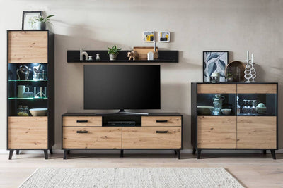 Artona 04 TV Cabinet 186cm [Oak] - Lifestyle Image