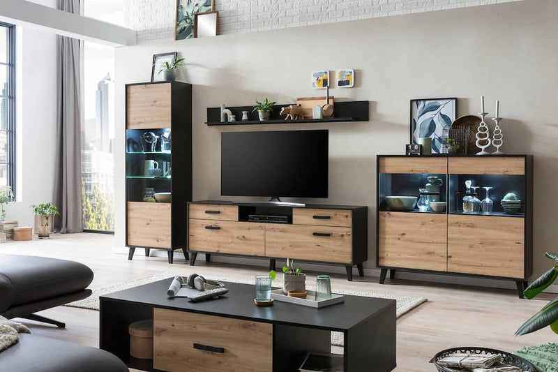 Artona 04 TV Cabinet 186cm [Oak] - Lifestyle Image 2