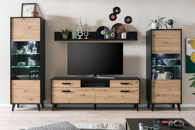 Artona VC Living Room Set [Oak] - Lifestyle Image