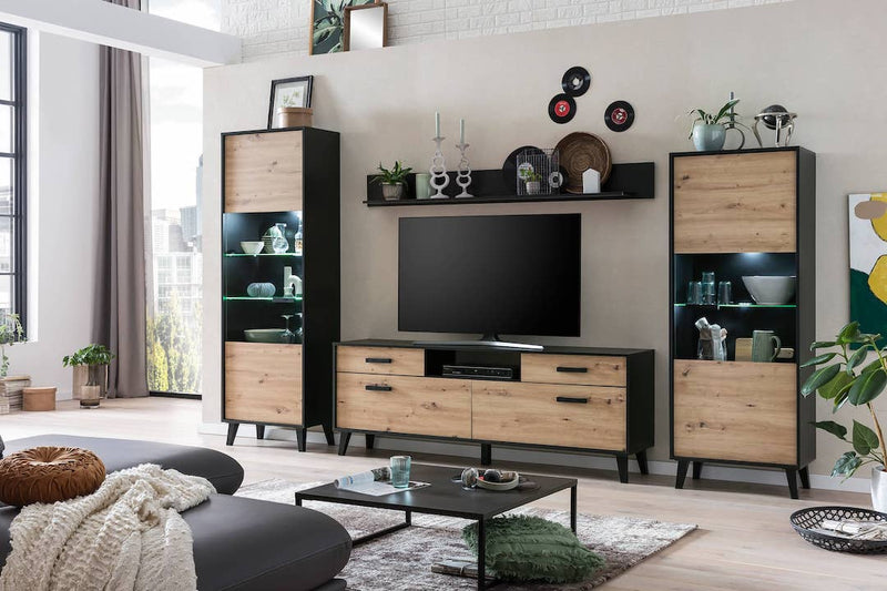 Artona VC Living Room Set [Oak] - Lifestyle Image 2