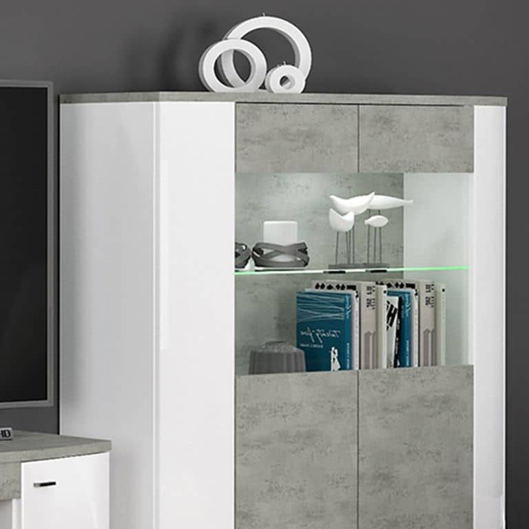 Rondo 30 Display Cabinet 100cm [Concrete Grey]