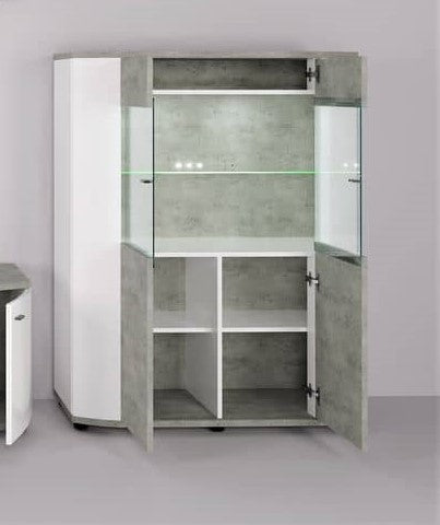 Rondo 30 Display Cabinet 100cm [Concrete Grey]