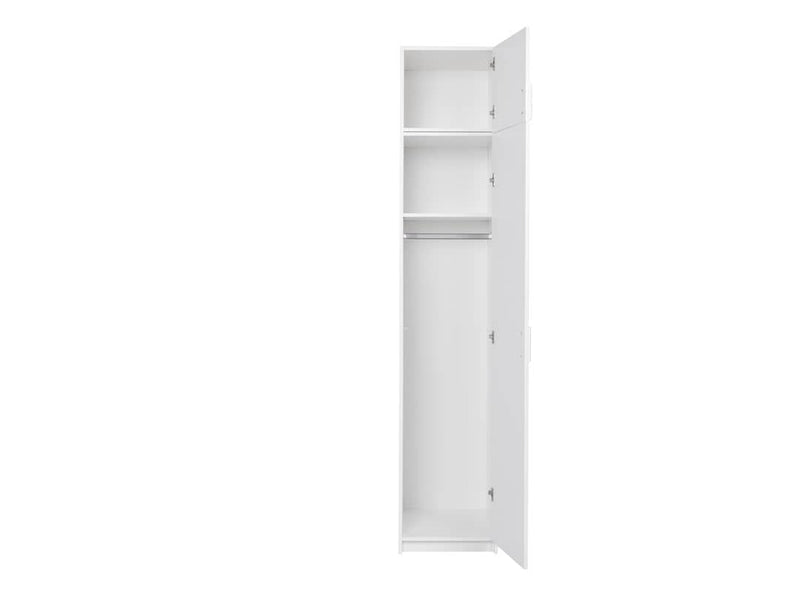 Alpin Hinged Door Wardrobe 47cm With Optional Storage Cabinet - Inside Layout