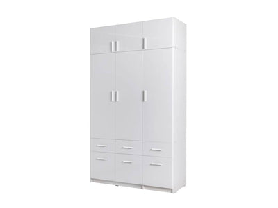 Alpin Hinged Door Wardrobe 136cm With Optional Storage Cabinet