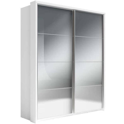 Arti 17 - 2 Sliding Door Wardrobe 180cm [White] - White Background