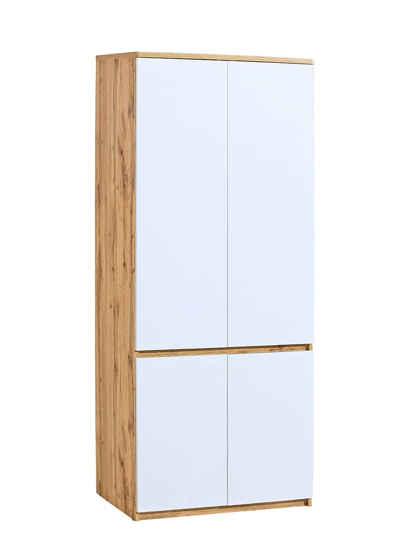 Arca AR1 Hinged Wardrobe 80cm [Oak] - White Background