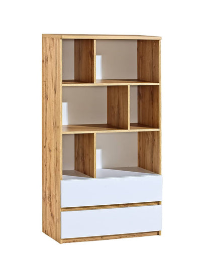 Arca AR4 Bookcase 80cm [Oak Wotan] - White Background
