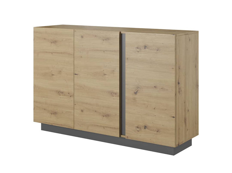 Arco Sideboard Cabinet 139cm [Oak] - White Background