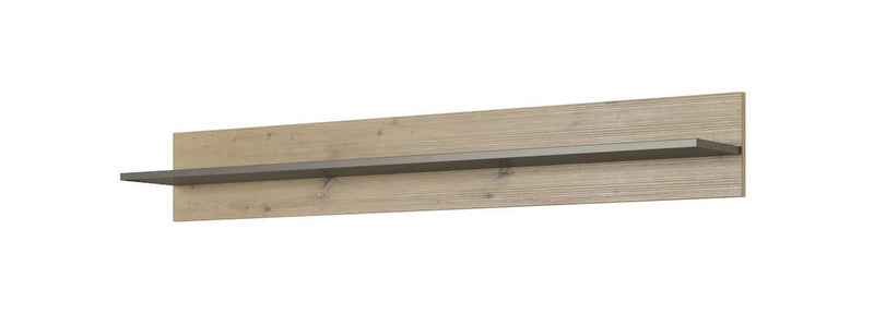 Arco Wall Shelf 138cm [Oak] - White Background