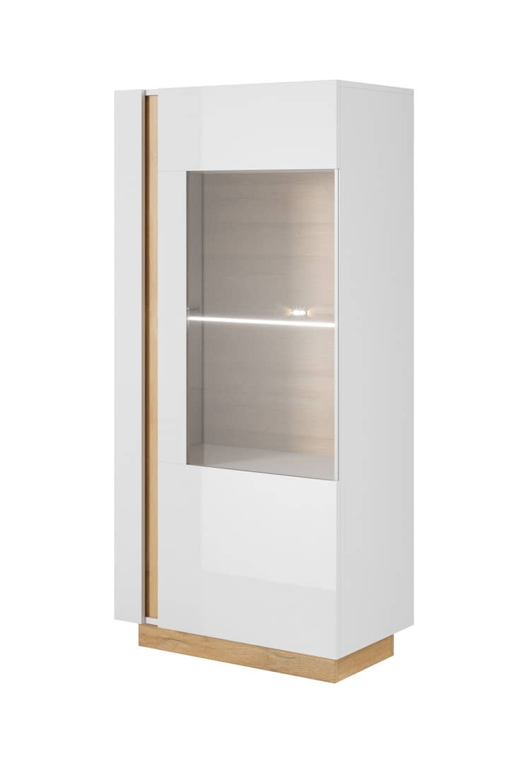 Arco Display Cabinet 72cm [White] - White Background
