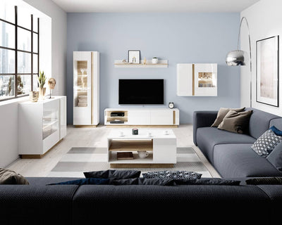 Arco TV Cabinet 188cm [White] - Lifestyle Image