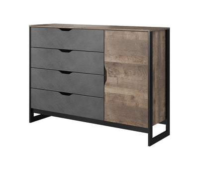 Arden Chest Of Drawers 138cm [Oak] - White Background
