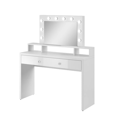 Aria Dressing Table With Mirror 120cm - White Background
