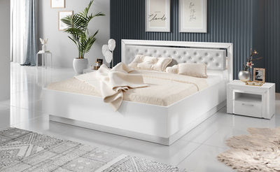 Arno Bed Frame [EU Super King] [White] - Lifestyle Image 2