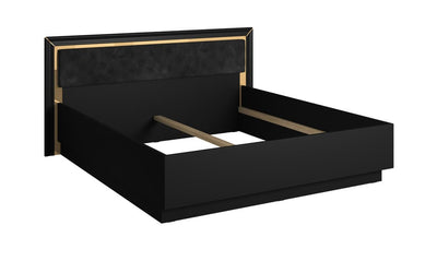 Arno Bed Frame [EU Super King] [Black] - White Background 2