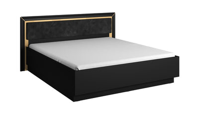 Arno Bed Frame [EU Super King] [Black] - White Background