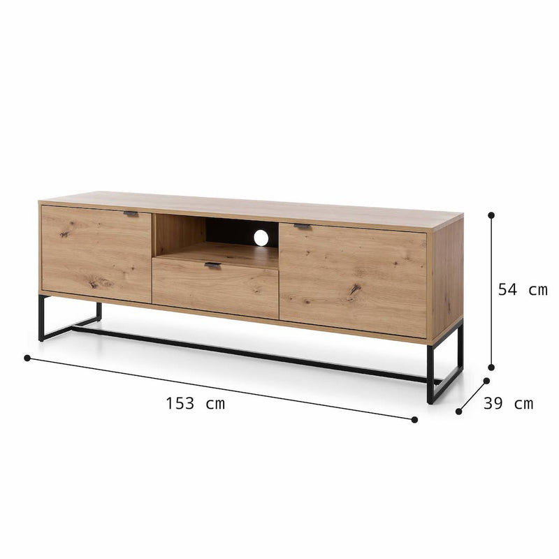 Amber TV Cabinet 153cm - Product Dimensions