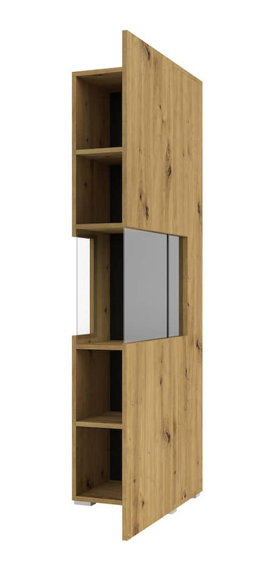 Ava 05 Tall Display Cabinet 36cm [Oak] - Internal Image