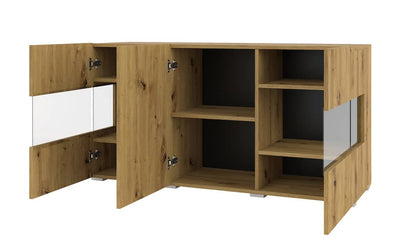 Ava 25 Display Sideboard Cabinet 120cm [Oak] - Internal Image