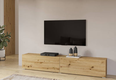Ava 40 TV Cabinet 180cm [Oak] - Lifestyle Image