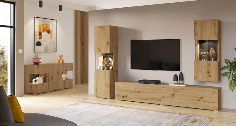 Ava 40 TV Cabinet 180cm [Oak] - Lifestyle Image 4