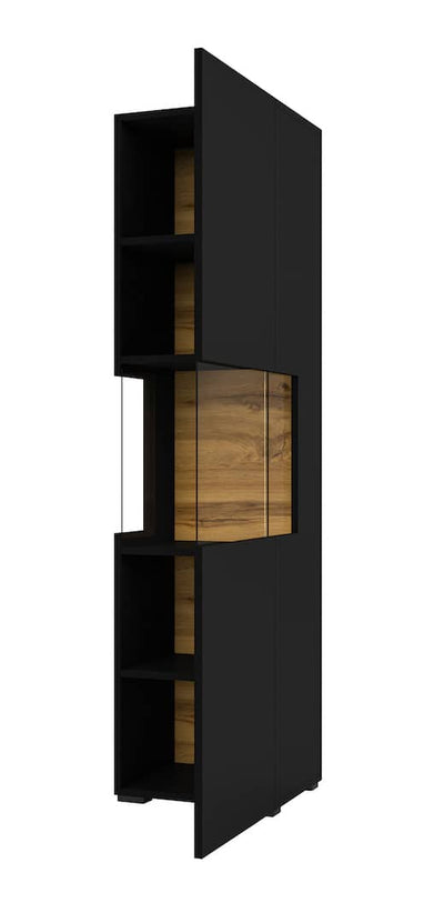 Ava 05 Tall Display Cabinet 36cm [Black] - Internal Image
