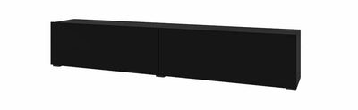 Ava 40 TV Cabinet 180cm [Black] - White Background 