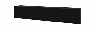 Ava 40 TV Cabinet 180cm [Black] - White Background