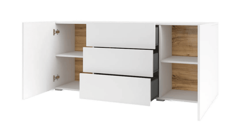 Ava 26 Sideboard Cabinet 140cm [White]- Internal Image