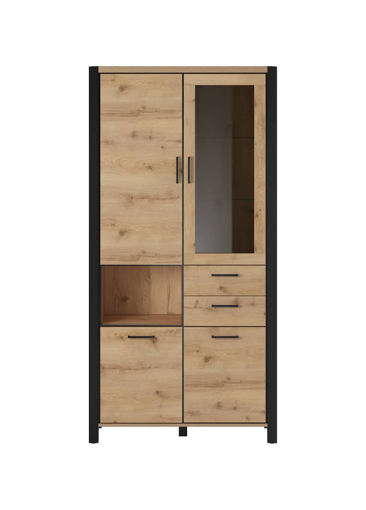 Aktiv 13 Tall Display Cabinet 100cm - Front Angle