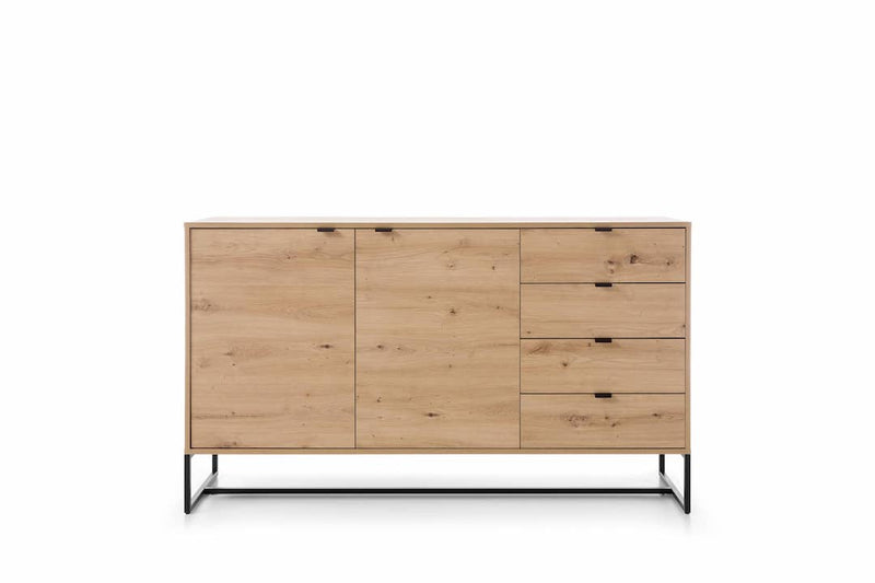 Amber Large Sideboard Cabinet 153cm - Front Angle