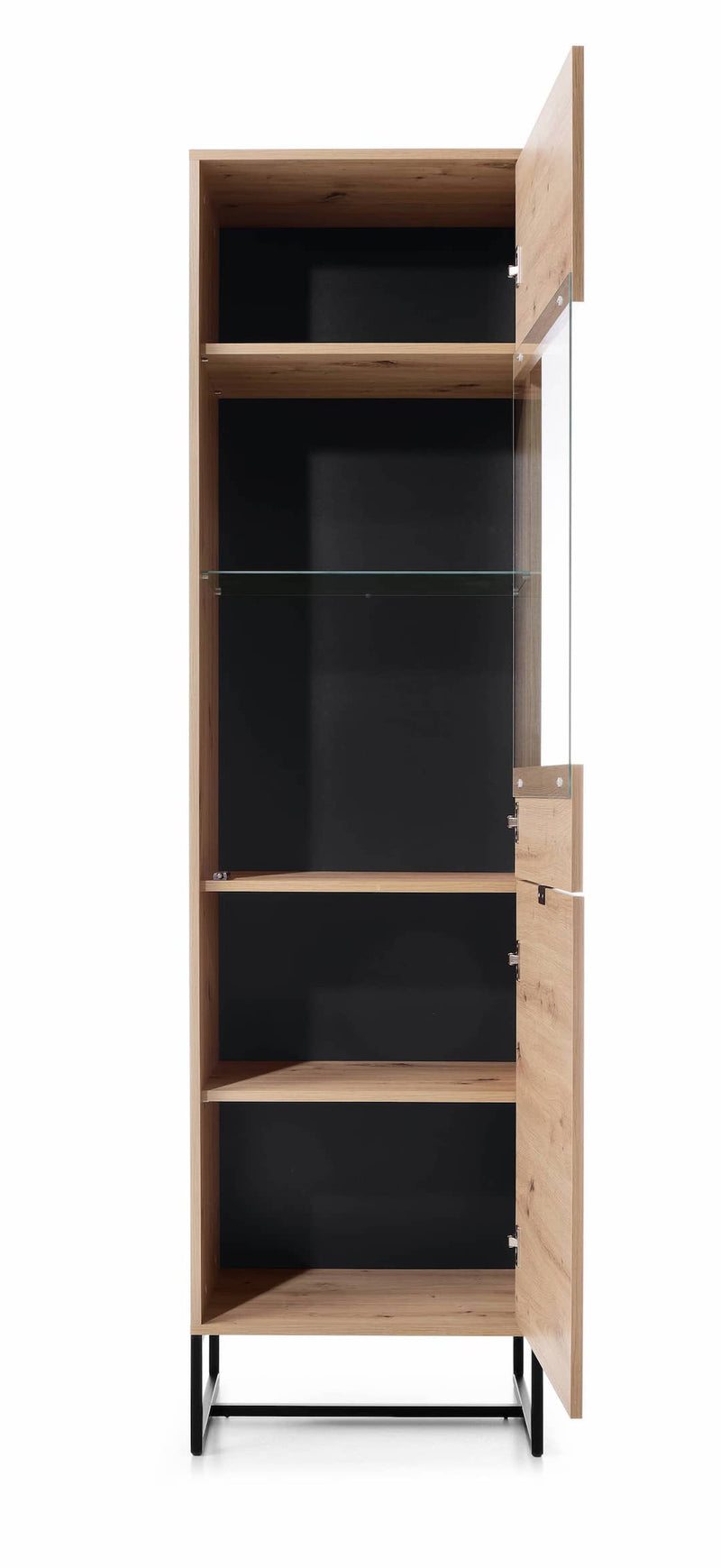 Amber Tall Display Cabinet 53cm - Inside Layout