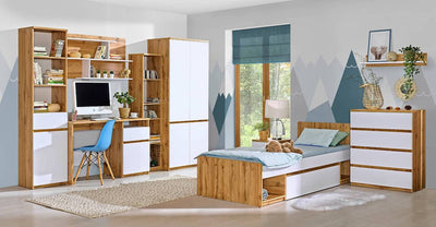 Arca Bedroom Set [Oak] - Lifestyle Image