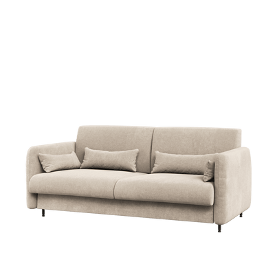 BC-18 Upholstered Sofa For BC-01 Vertical Wall Bed Concept 140cm [Beige] - Front Image 2