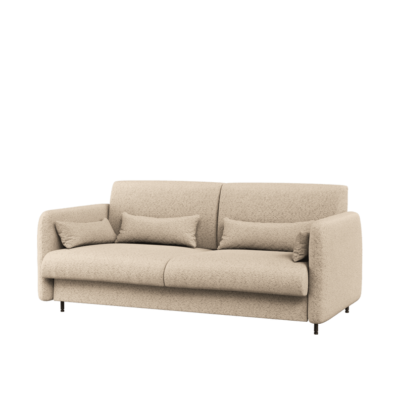BC-18 Upholstered Sofa For BC-01 Vertical Wall Bed Concept 140cm [Beige] - Front Image