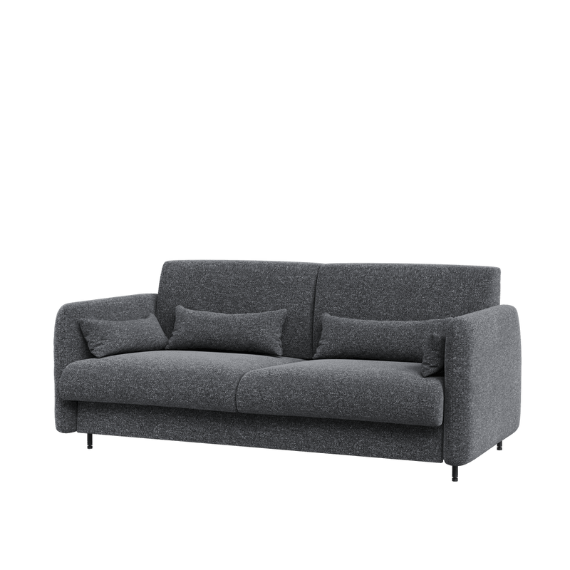 BC-18 Upholstered Sofa For BC-01 Vertical Wall Bed Concept 140cm [Graphite] - Front Image