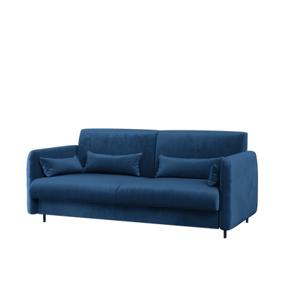 BC-18 Upholstered Sofa For BC-01 Vertical Wall Bed Concept 140cm [Navy] - Front Image