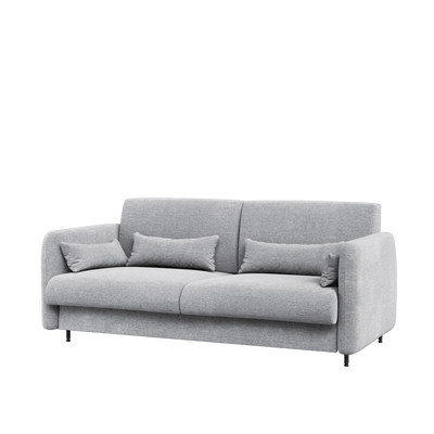 BC-18 Upholstered Sofa For BC-01 Vertical Wall Bed Concept 140cm [Grey] - Front Image