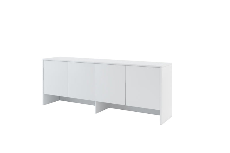 BC-10 Over Bed Unit for Horizontal Wall Bed Concept 120cm [White Matt] - White Background