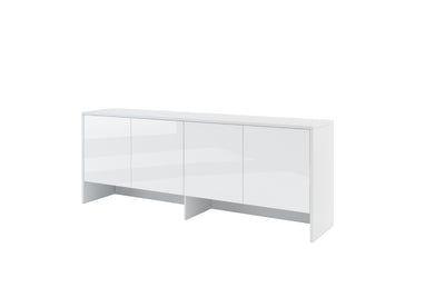 BC-10 Over Bed Unit for Horizontal Wall Bed Concept 120cm [White Gloss] - White Background
