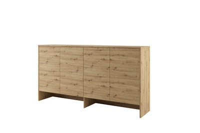 BC-11 Over Bed Unit for Horizontal Wall Bed Concept 90cm [Oak] - White Background