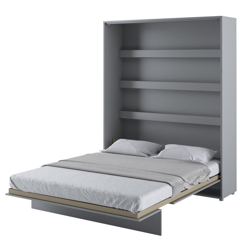 BC-12 Vertical Wall Bed Concept 160cm [Grey] - White Background 3