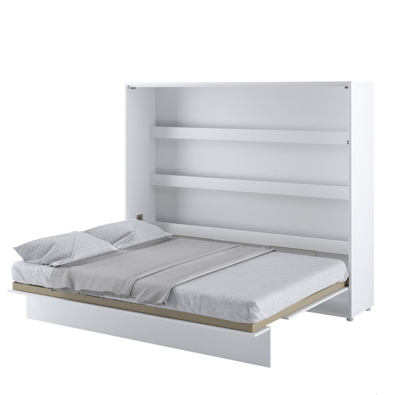 BC-14 Horizontal Wall Bed Concept 160cm [White Matt] - White Background 2