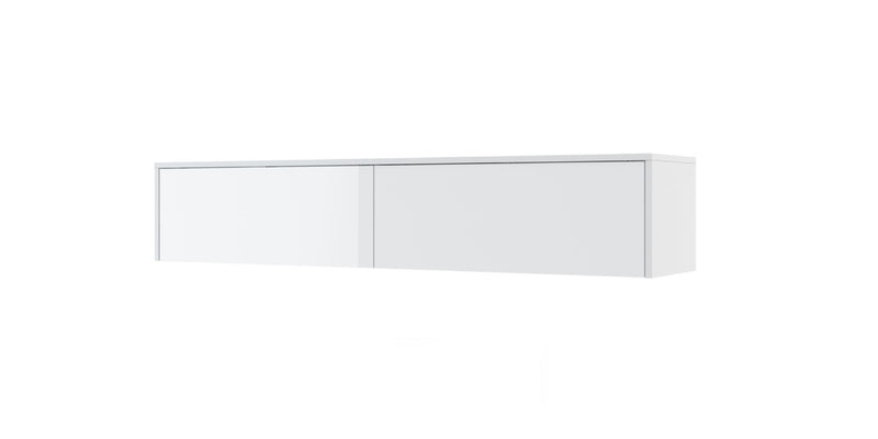 BC-15 Over Bed Unit for Horizontal Wall Bed Concept 160cm [White Gloss] - White Background
